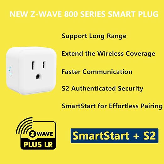 Minoston Smart Plug, Mini Plug-in Z-Wave 800 Series Socket - Image 2