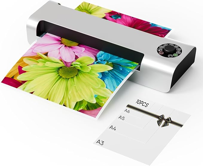 Crenova A3 Commercial Laminator Machine, 13 Inch 4-Roll Laminating Machine by Crenova