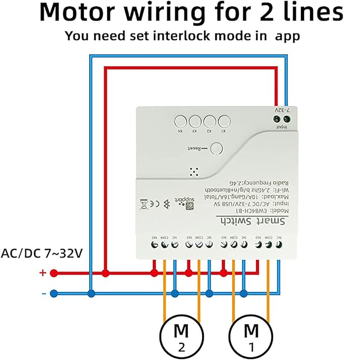 Newgoal 4 Channel Smart WiFi Relay Switching Module USB 5V/AC85V-250V, Supports - Image 7