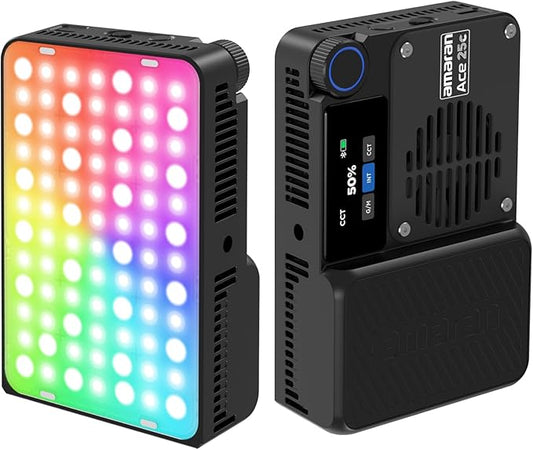 Amaran Ace 25c Pocket RGBWW LED Light, Boost Mode Up to 32W, Full-Color Mini by amaran