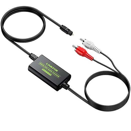 LiNKFOR 192kHz DAC Converter Digital to Analog Converter Digital Optical SPDIF by LiNKFOR