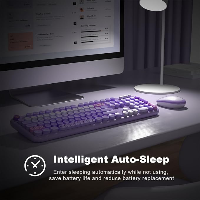 MOFII Wireless Keyboard and Mouse Combo, Full Size 2.4G Plug and Play - Image 5