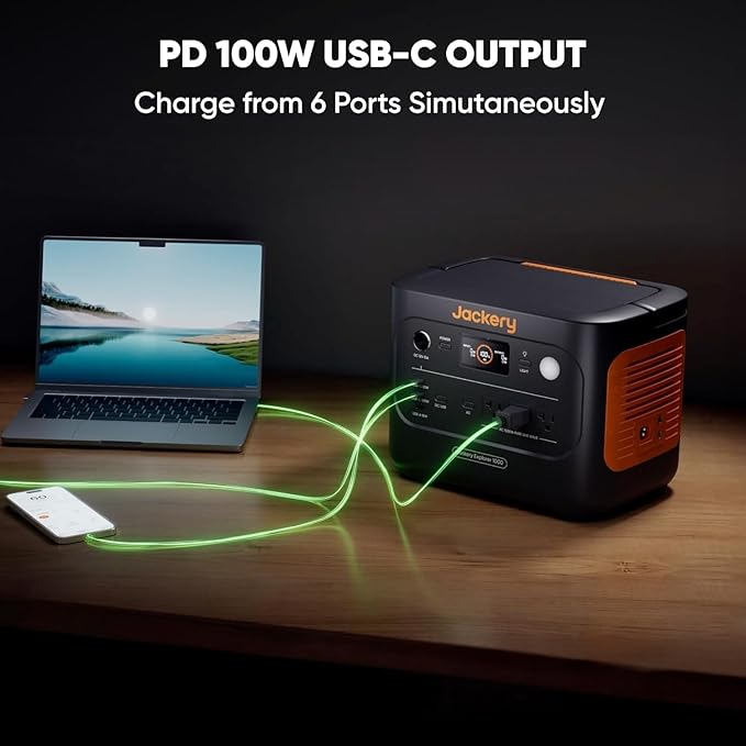 Jackery Explorer 1000 v2 Portable Power Station, 1070Wh LiFePO4 Battery - Image 9
