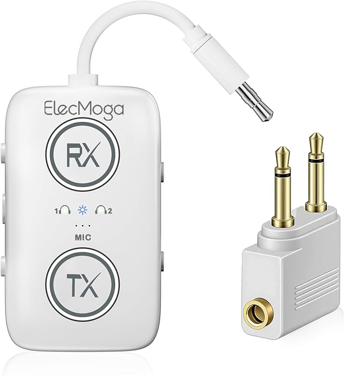2026 Upgraded Airplane Bluetooth 5.4 Adapter by ElecMoga