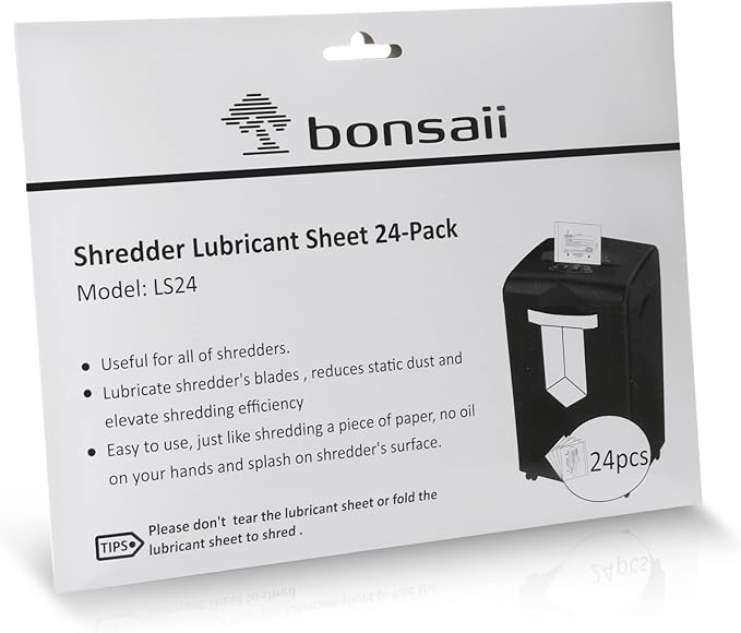 Bonsaii Paper Shredder Lubricant Sheets - Image 8