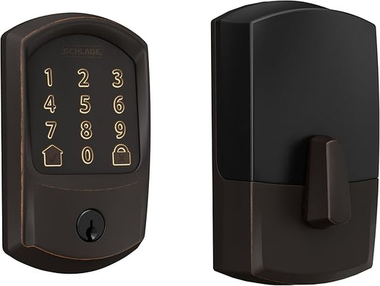 SCHLAGE BE489WB GRW 716 Encode WiFi Deadbolt Smart Lock, Keyless Entry by SchlageLockCompany