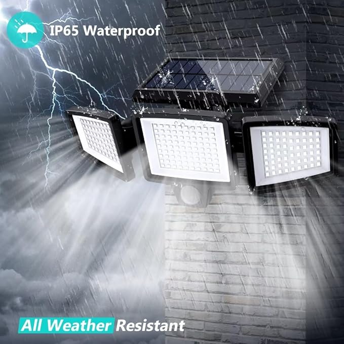 Tuffenough Solar Outdoor Lights 2500LM 210 LED Security Lights - Image 7