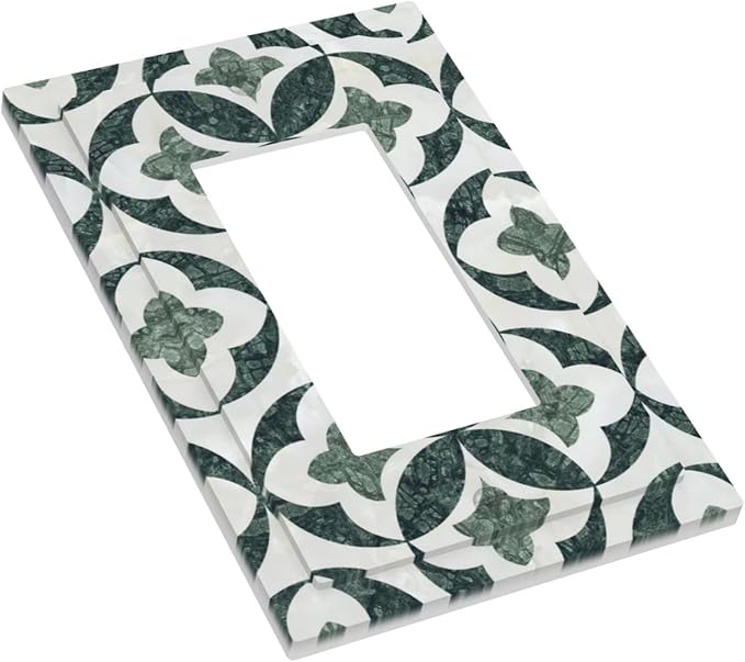 Bvtewkhz Green Luxury Modern Cubic Marble 1 Gang Single Rocker Decorative Light - Image 3