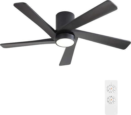 WINGBO 48 Inch Flush Mount DC Ceiling Fan by HomePage