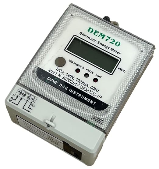 DAE DEM720-1P Electric kWh Submeter, Internal CT by DAEControls