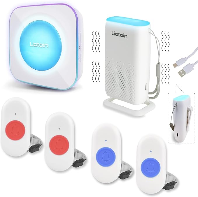 LIOTOIN Caregiver Pager Wireless Alert System by Liotoin