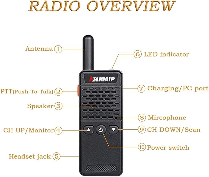 ELIDAIP T-M2 Super Mini Walkie Talkie - Image 8