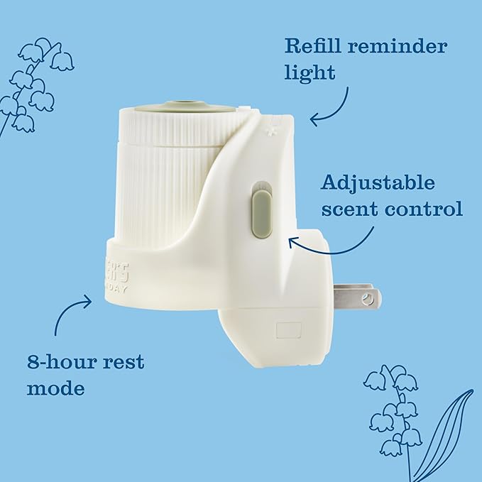 MRS. MEYER'S CLEAN DAY Premium Scented Oil Diffuser Kit, Rain Water, 1 warmer - Image 5