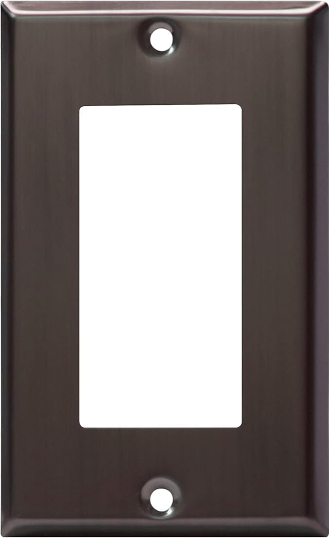 ENERLITES Decorator Switch Metal Wall Plate, Stainless Steel Outlet Cover by Enerlites