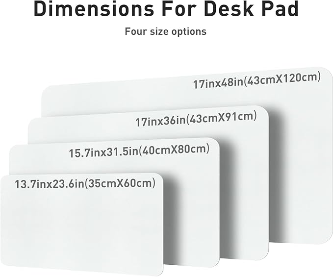 Aothia Leather Desk Pad Protector, Mouse Pad, Office Desk Mat, Non-Slip PU - Image 4