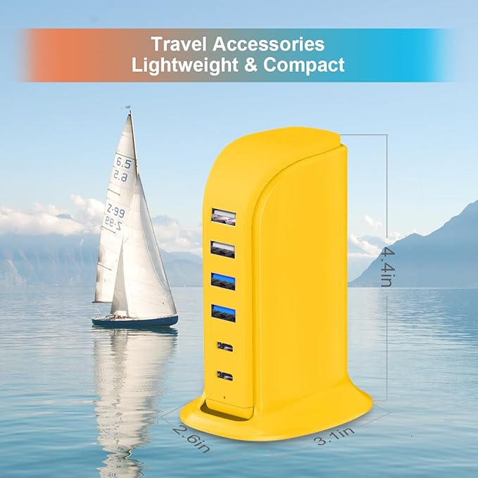 45W USB Charging Station, 6-Port Hub - Image 3