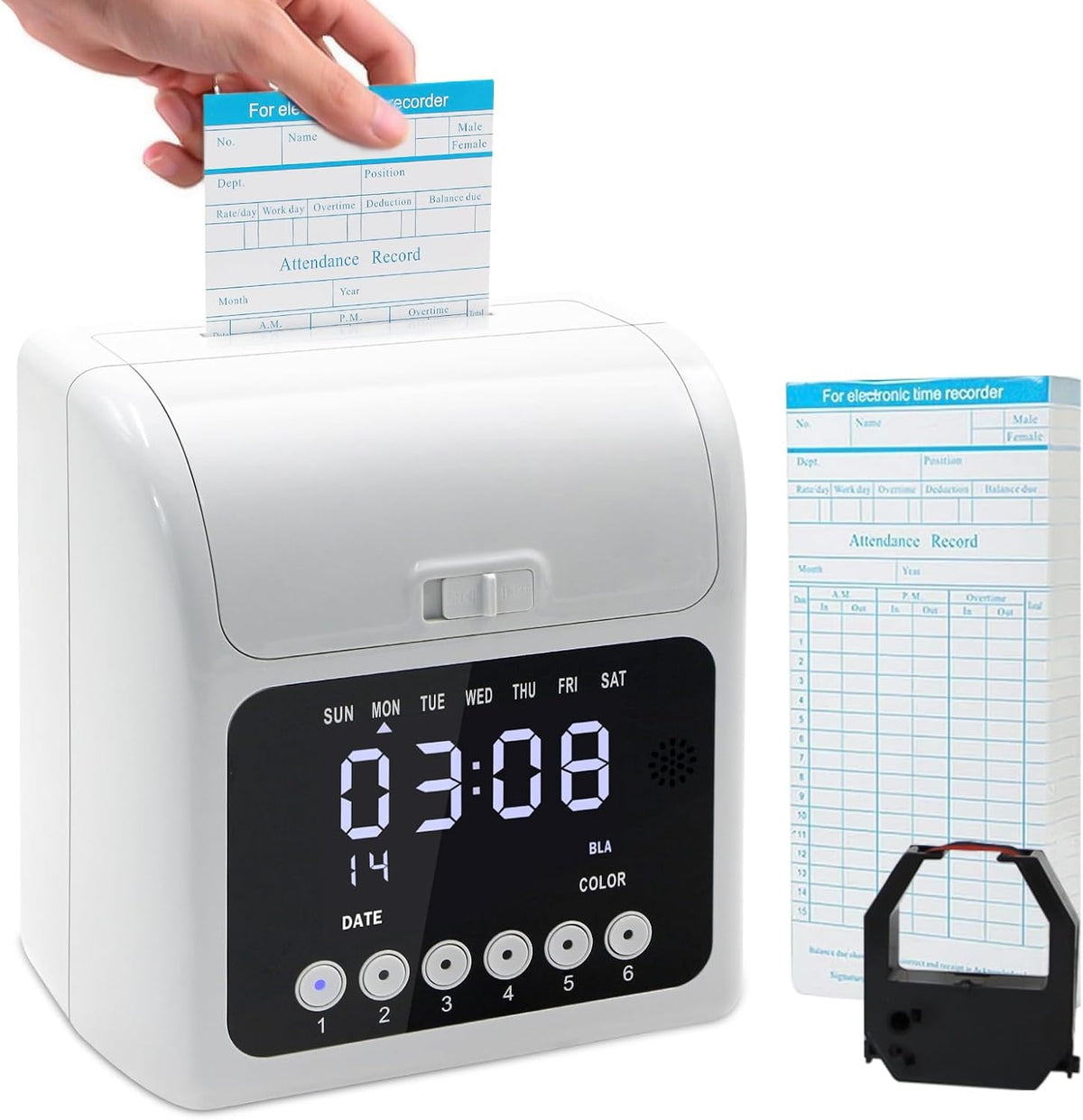 Time Clock with Passcode, Auto-Align Time Clocks