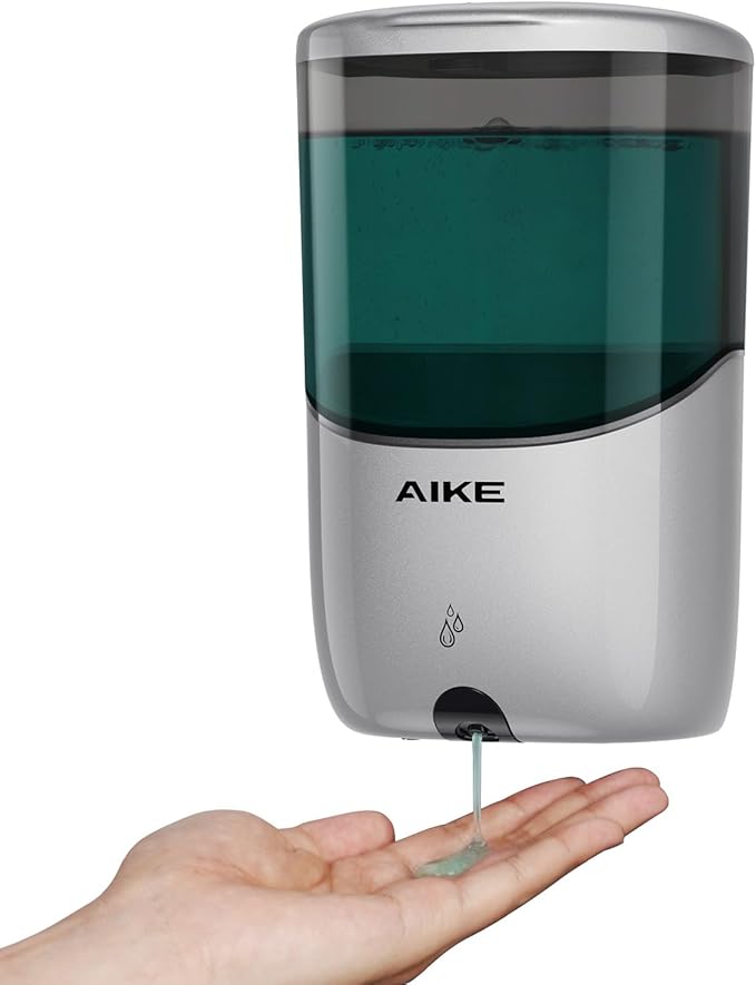 AIKE Liquid Automatic Wall Mount Soap Dispenser, Battery Operated Model AK1216 by AIKE