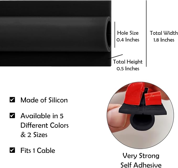 Rubber Bond TV Cord Hider Cable Protector - Image 3