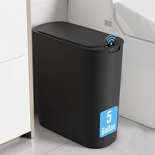 Cesun Motion Sensor Trash Can, 5 Gallon Automatic Bathroom Garbage Can by Cesun