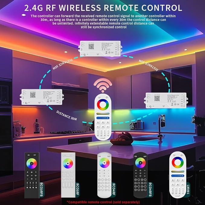 LOAMLIN DR03W RGB SPI SMD COB 3PIN Addressable LED Strip 2.4GHz Tuya WiFi - Image 4