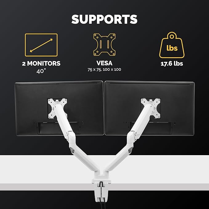 Fellowes Platinum Series Dual Monitor Arm - Image 2