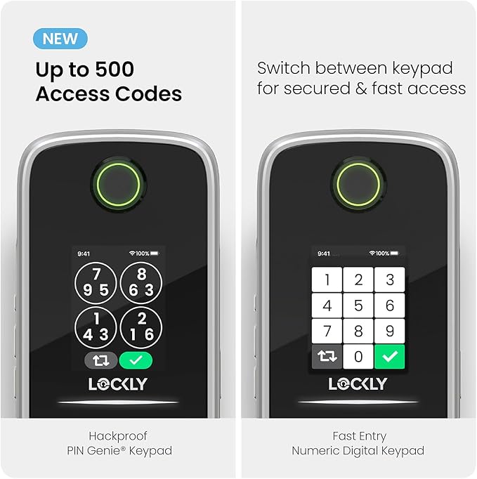 Lockly Smart Lock Secure Pro, Fingerprint Door Lock, Keyless Entry, Built-in - Image 2