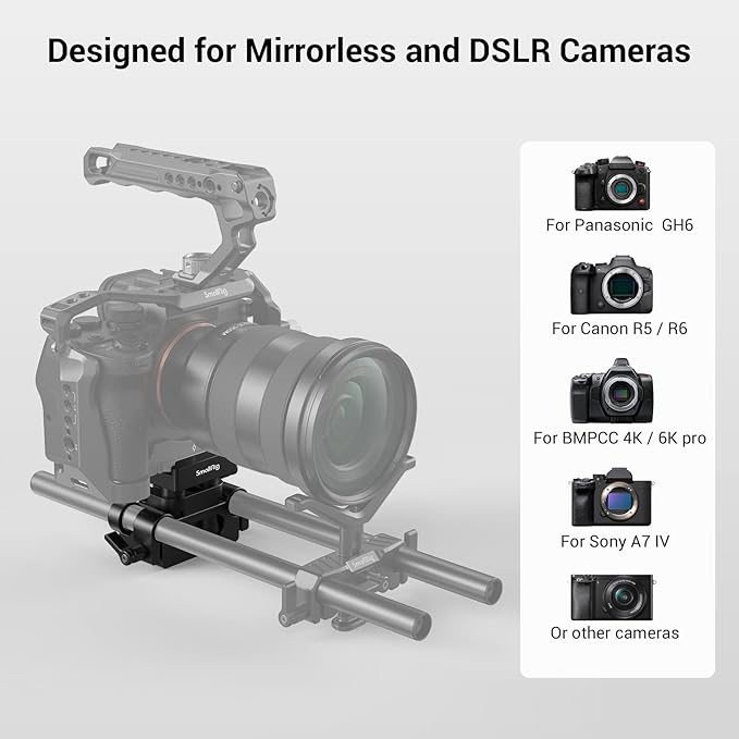 SMALLRIG Universal 15mm Rail Support System - Image 2