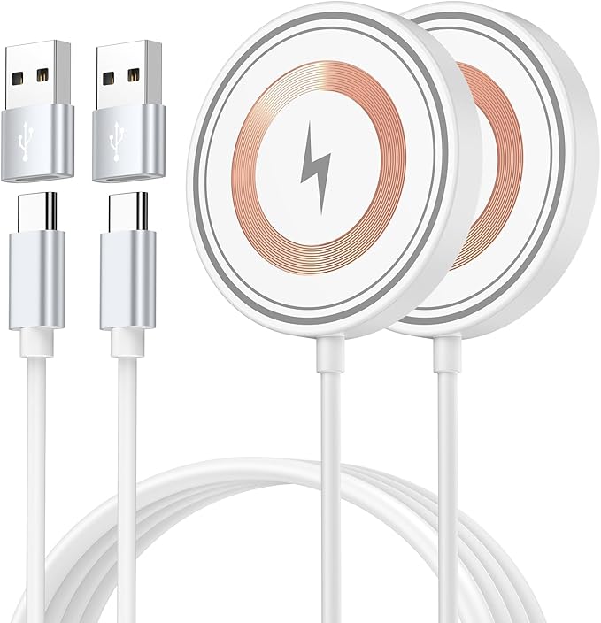 for iPhone 17 Pro Max Magsafe Charger 2Pack Magnetic Wireless Charger by Sicodo