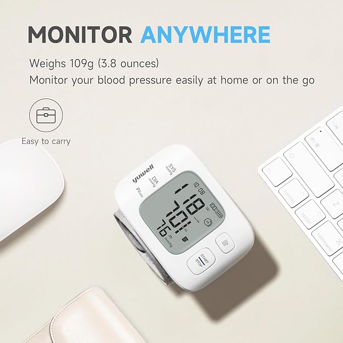 yuwell Wrist Blood Pressure Monitor | Clinical Accuracy, BP Machine - Image 4