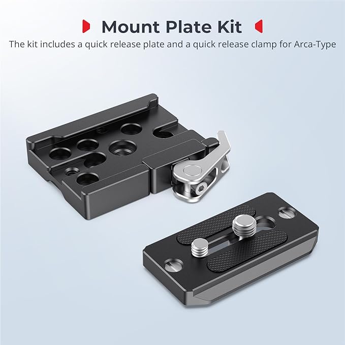 SMALLRIG Universal Quick Release Mount Plate Kit - Image 2