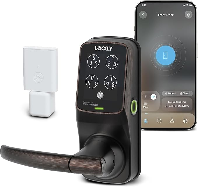 Lockly Secure Pro Smart Lock Wi-Fi, Keyless Entry Digital Keypad Door Lock by Lockly