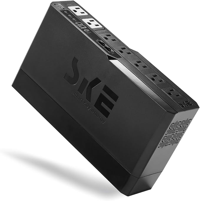 SKE Compact Size 625VA/360W UPS Battery Backup & Surge Protector - Image 7