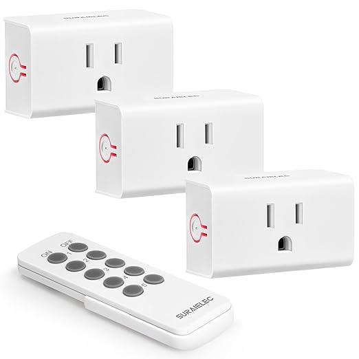 SURAIELEC Remote Control Outlet, Wireless Light Switch by SURAIELEC