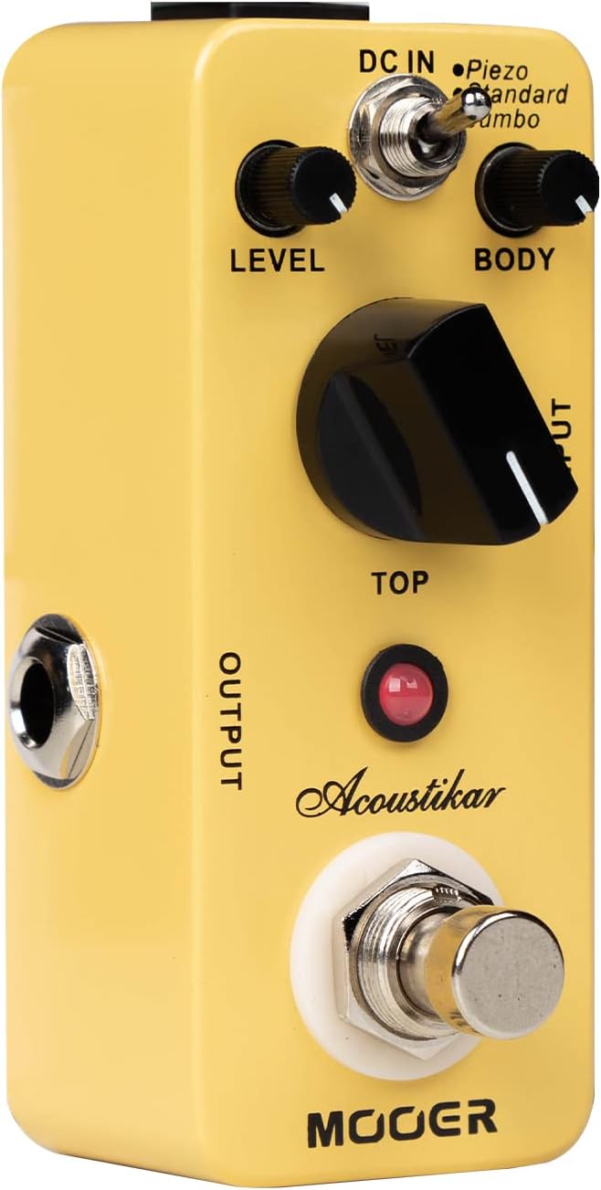 MOOER Acoustikar Acoustic Guitar Pedal Simulator Pedal, 3 Modes - Image 6