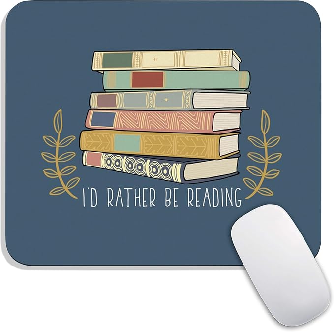 Armanza Square Mouse Pad Books, Personalized Premium-Textured Custom Mouse Mat by Armanza