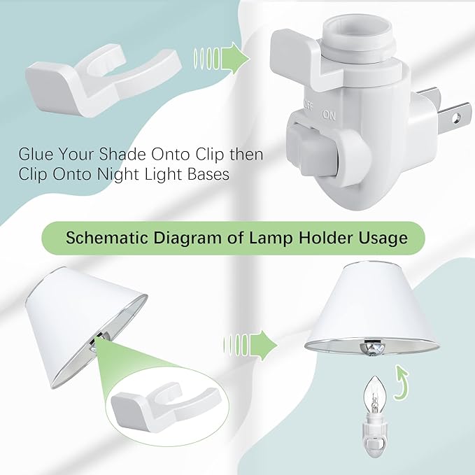 Tuanse 30 Sets Plug in Night Light Module Night Light Base - Image 4