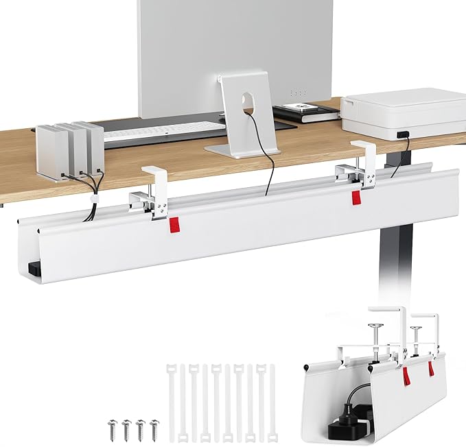KEEGH Extra Large 48" Under Desk Cable Management Tray by KEEGH