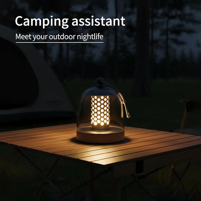 MKLK Camping Lantern, IPX4 Waterproof Touch Control LED Night Light, USB - Image 8