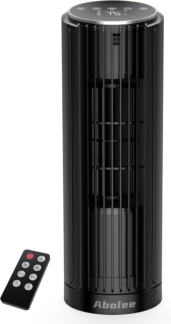 Abolee Tower Fan, 23ft/s Desk Fan, 70° Oscillating Table Fan by Abolee