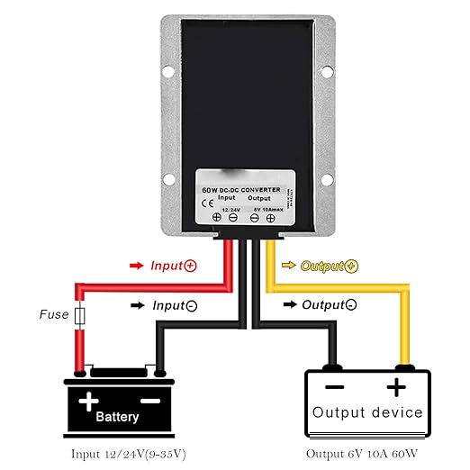 MGGi DC/DC Voltage Reducer Converter 12V 24V Step Down to 6V 10A 60W, Power - Image 7