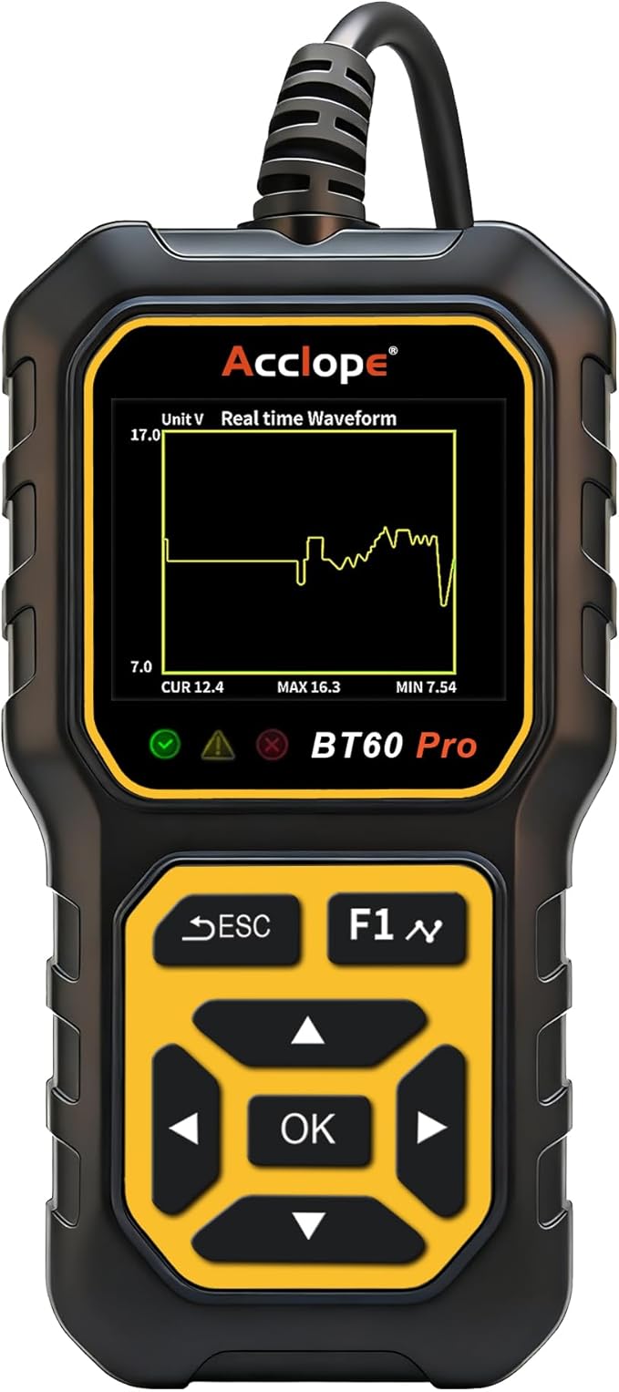 Acclope BT60 Pro Car Battery Tester, Digital Analyzer - Image 4