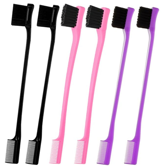 6Pack Double Sided Edge Control Hair Brush Professional Edge Control Hair Brush by Chayumda