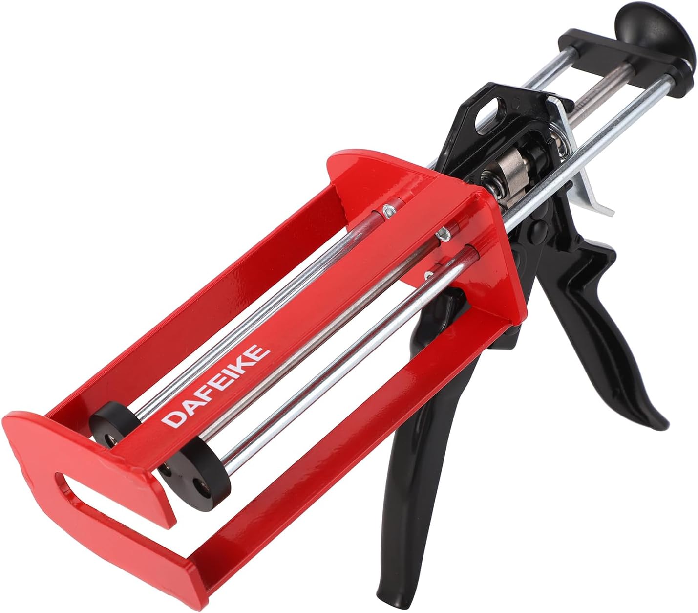200 ml 6.75 fl oz 1:1 and 2:1 Epoxy Gun Dual Component Caulking Gun Manual Double Cartridge Caulk Gun Panel Bond Adhesive Applicator for 08115 08116, Red