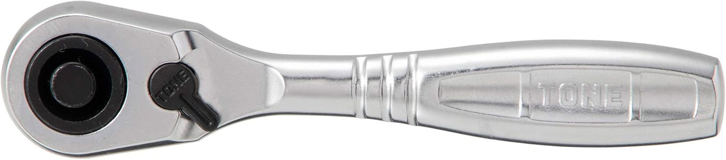 TONE Short Ratchet Handle Compact Head (Socket Hold Type) RH3CHS 3/8" Inch Drive