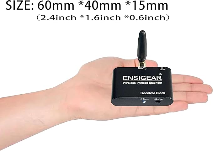 ENSIGEAR Wireless IR Repeater Kit, Infrared Remote Control Extender, Infrared - Image 4
