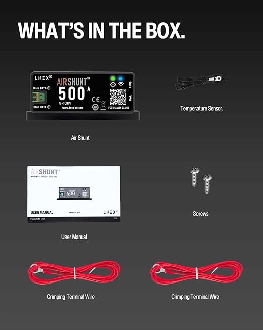 LNEX Bluetooth Battery Monitor, 500A Smart Shunt - Image 6