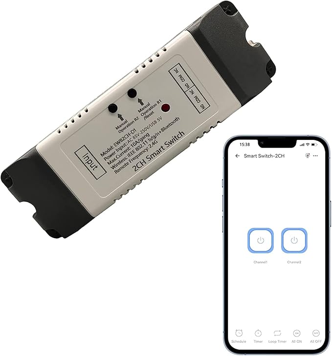 Newgoal 2 Channel EWelink Wireless Switch by Newgoal