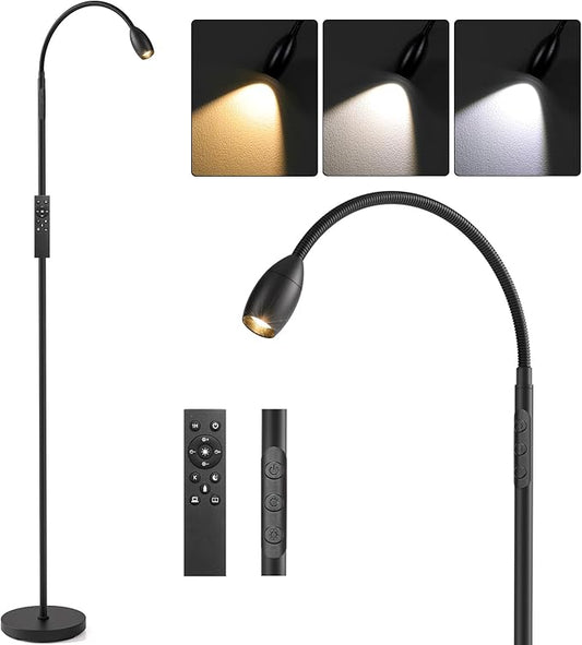 Reading Floor Lamp, Dimmable Zoomable Spotlight, Adjustable Color Beam Standing by AUZONIMICS