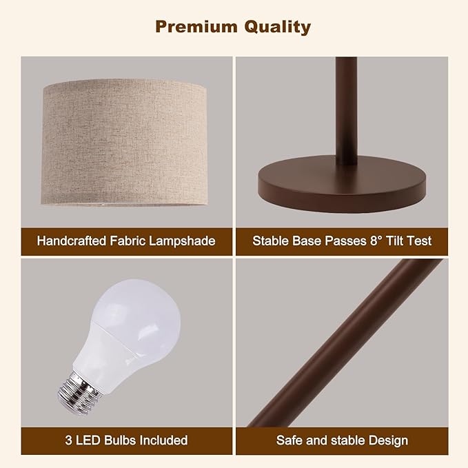 Fansdrick 3 Light Arc Floor Lamps - Image 8